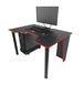 Геймерский стол Zeus Gamer-1 черный/красный 10029 фото 1